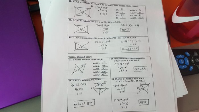 Unit 7 polygons and quadrilaterals homework 3 rectangles