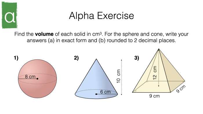 Surface area of pyramids and cones worksheet